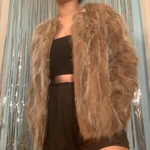 THRIFTED (FAUX?) FUR COAT